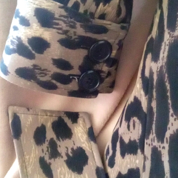 VERTIGO Paris leopard print coat Sz M - Picture 11 of 12